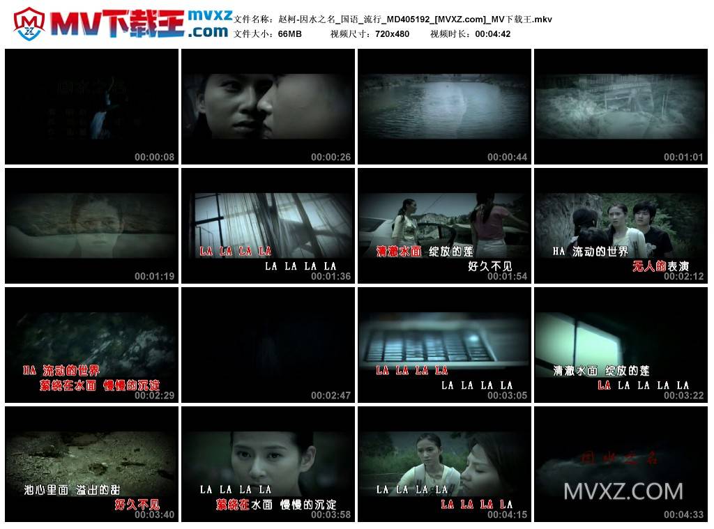 赵柯-因水之名_国语_流行_MD405192